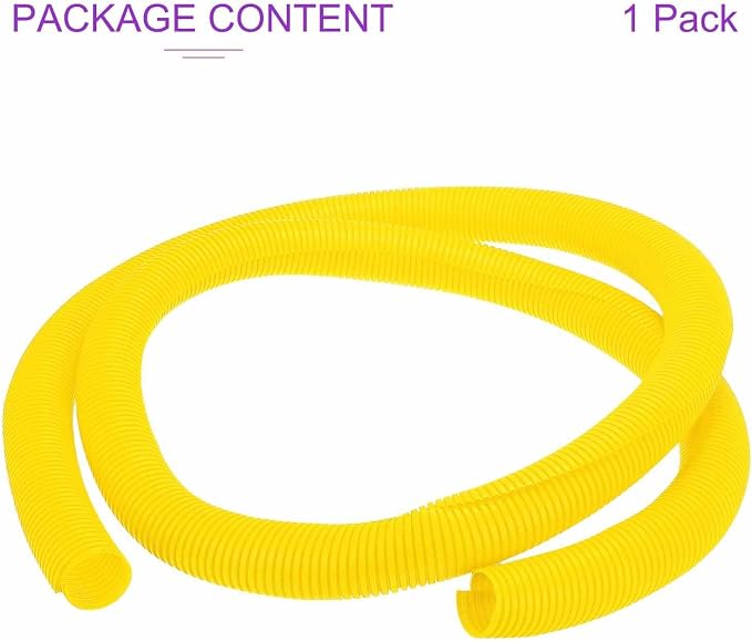DMiotech 10ft Wire Loom Split Tubing 2 Inch(50.8mm) ID, Cord Protectors from Pet Flexible Conduit Cable Management for Office Home Garden, Yellow