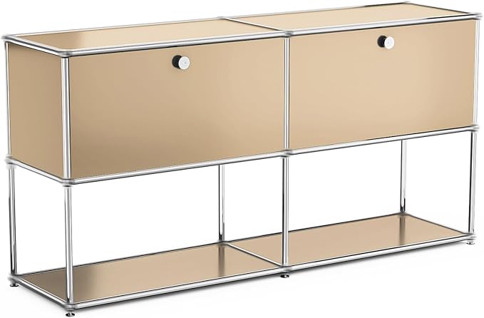 Modern Storage Cabinet Sideboard Versatile Free-Standing Organizer Cabinets for Home Office, Living Room, Bedroom, Kitchen, Garage
