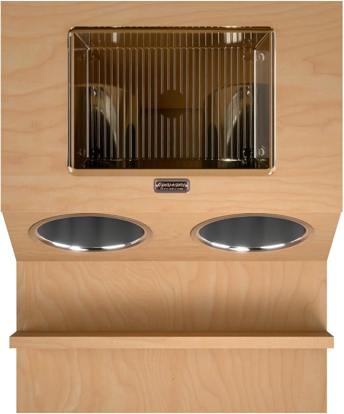 REV-A-SHELF Natural Maple Drawer Insert w/Stainless-Steel Bins for 18" Vanity Drawers