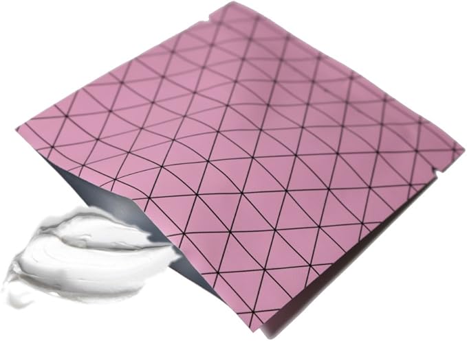 100 PCS 4 Mil Thick Open Top Heat Seal Bags, PET+AL+PE Mylar Bags with Easy Tear Notch, Resealable Heat Sealable Pouch for Food Storage, Packaging, Not Vacuum Bags (Pink, 10 * 10CM/3.9"*3.9")