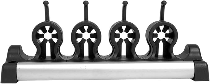 Casabella Grook 13.5" Wall-Mount Broom and Mop Holder, Medium