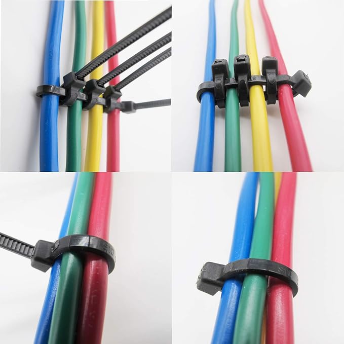 Superun Black Zip Ties 12 Inch 50 Lbs UV resistant Cable Ties 100 Pack | Self-locking,Width 0.19",Max Bundle Diameter 3.2",Industrial Grade,fireproof,Heavy duty,For indoor and outdoor