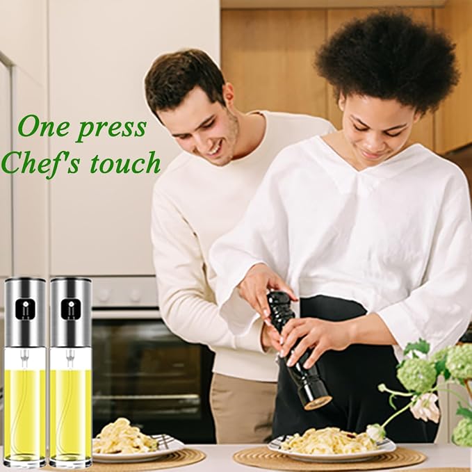 Olive Oil Sprayer for Cooking Oil Spritzer Mister for Air Fryer Canola Vinegar Vegetable Oil Portable Mini Bottle Kitchen Gadgets for BBQ/Pan/Salads/Baking (1 Pack)