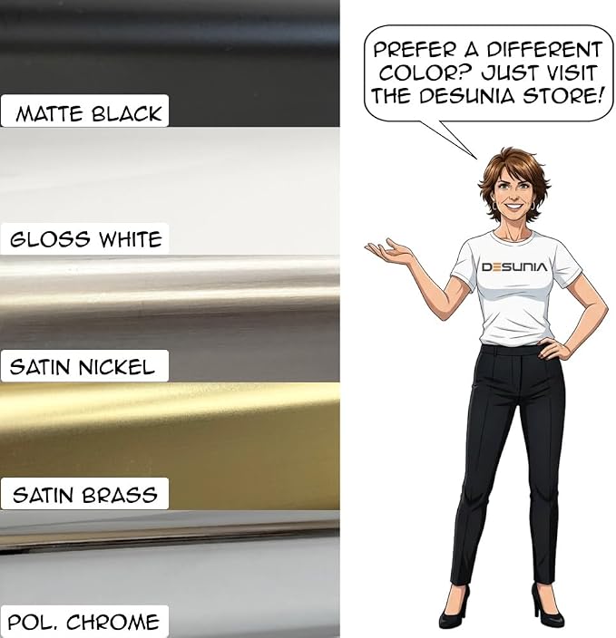 48" HEAVY DUTY Round Closet Rod | 32mm Diameter | Polished Chrome Clothes Pole | 1 Pack