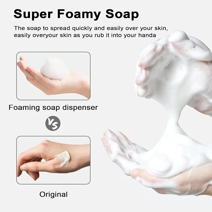 Autdor Foam Pump Bottle 3.5oz 2Pcs Foaming Soap Dispenser 100ml Foaming Spray Bottle Empty Travel Foam Bottle Clear Foam Dispenser for Hand Soap Toiletries Shampoo Lotion
