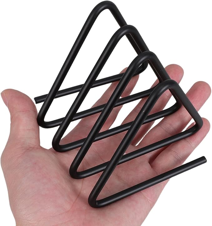 SHINEOFI Cutting Board Holder Cutting Board Organizer Triangle Rack Black Metal Chopping Sheet Holder Counter Stand for Cabinet Countertop Shelf,3. 93 X 3. 93 X 3. 54 Inch