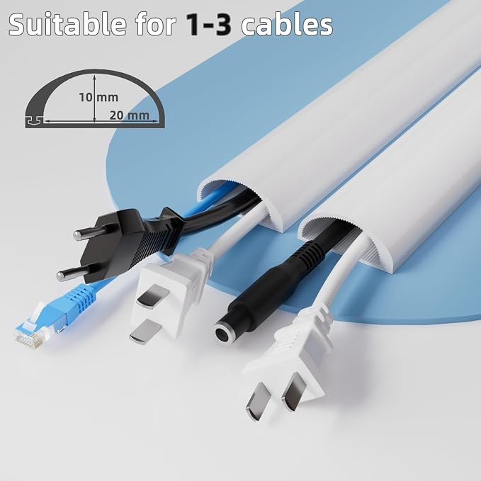 78" Cord Hider for Wall Mounted TV,Adhesive Cable Hider for Wall,Cord Covers Raceway Kit for Wires Hider,Flexible Silicone Cable Concealer for Home Office,W 1.08"× H 0.6"