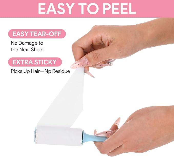 24 Pcs Mini Lint Roller for Clothes Travel Size, Travel Lint Roller for Clothes, Pet Hair, Furniture and Car Compact, Small Lint Remover Sticky Pet Hair Removal Tool for Travel
