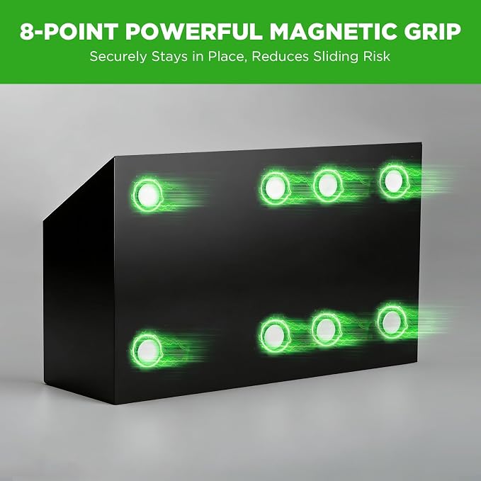 Magnetic Dry Erase Marker Holder for Whiteboard, Acrylic Magnet Pen Holder for Refrigerator Fridge, Marker Holder for Classroom Teacher, Pencil Cup,Office Accessories, Locker Organizer(Black)