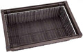 Pull Out Cabinet Storage Basket,Wardrobe Storage Organiser,Stackable Detachable Baskets Closet Storage Box,for Kitchen Office Wardrobes Cupboard Storage(Brown,437x20x480mm)