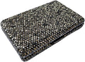 1Pc Card Wallet Card Case Bling Bling Business Card Holder,Black | Fashion,Crystal and Aluminum,Unisex-Adults,Compact Purse,Rhinestone
