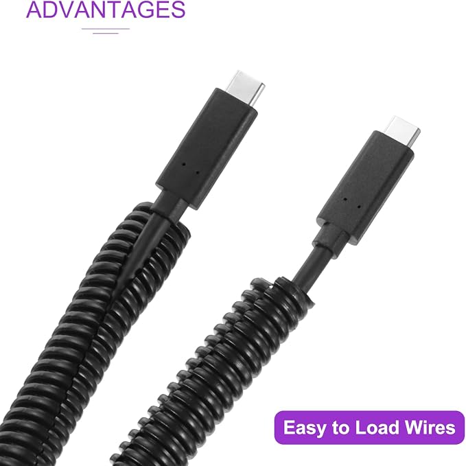 DMiotech 100ft Wire Loom Split Tubing 1/4 Inch(6.5 Mm) ID, Cord Protectors from Pet Flexible Conduit Cable Management for Office, Home, Garden, Black