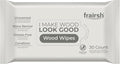 Wood Cleaning Wipes 30 Ct, Clean, Polish & Condition | Restore & Protect Shiny Surface, Wet Cleaner Wipes for Wooden Furniture, Kitchen Cabinets, Doors, Desks, Tables & Carved Wood