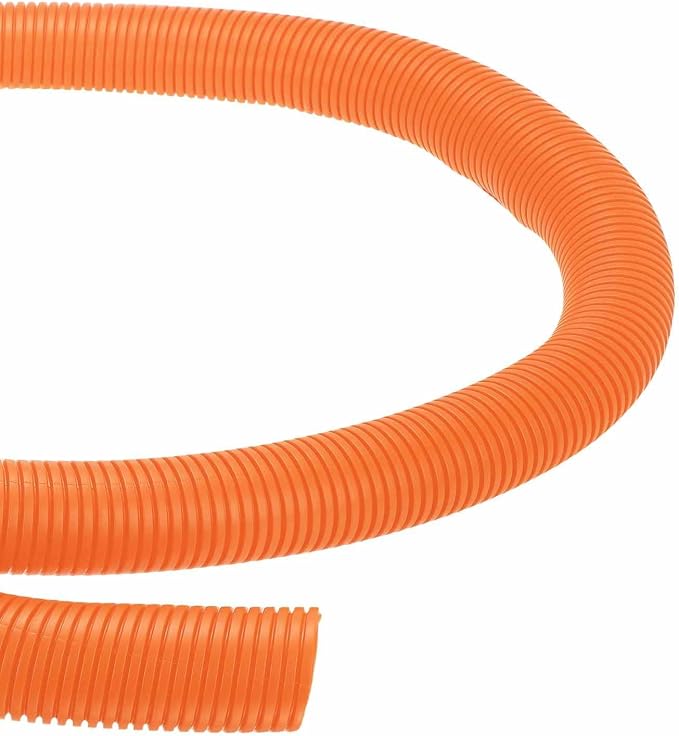 DMiotech 6.6ft Wire Loom Split Tubing 2 Inch(50.8mm) ID, Cord Protectors from Pet Flexible Conduit Cable Management for Office Home Garden, Orange