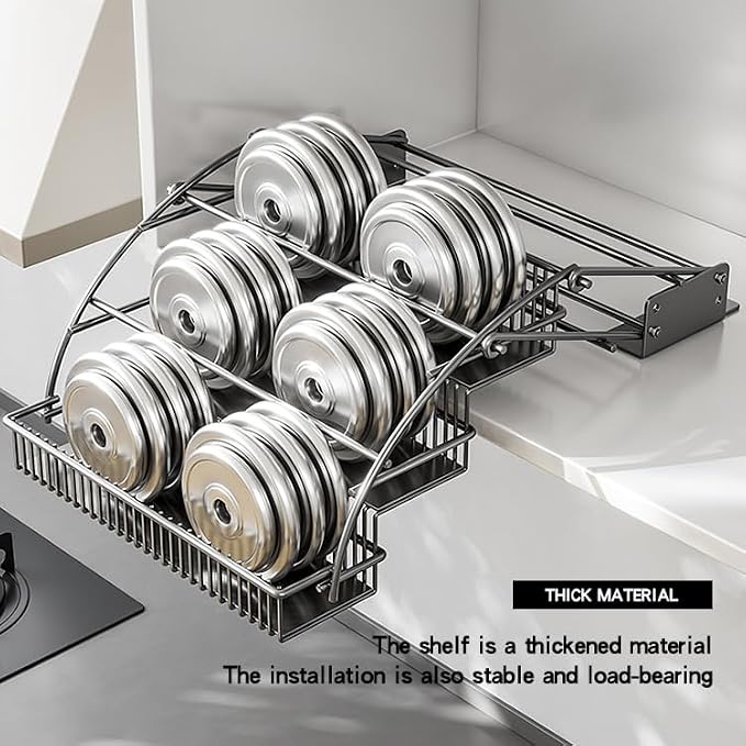 3-Tier Pull Down Spice Rack Organizer for Inside Cabinet Pantry Expandable Display Riser Shelf Kitchen Seasoning Shelf (31.5cm/12.4in)