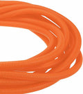 DMiotech 20ft Wire Loom Split Tubing 3/4 Inch(19.1mm) ID, Cord Protectors from Pet Flexible Conduit Cable Management for Office Home Garden, Orange
