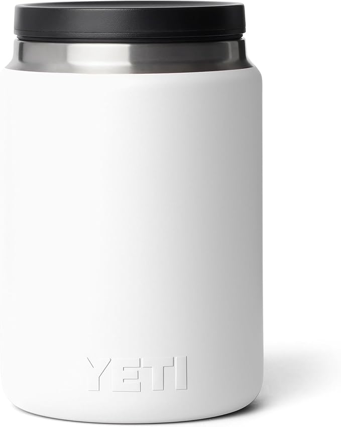 YETI Rambler 24 oz Food Jar, Vacuum Insulated, Stainless Steel, With Airtight Lid, White