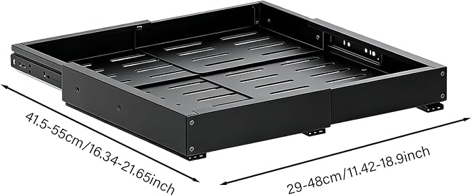 Cabinet Pull Out Shelves Telescopic Storage Basket | Slide Out Drawers for Home Pantry Laundry Apartment Dorm Corner Desk Dresser