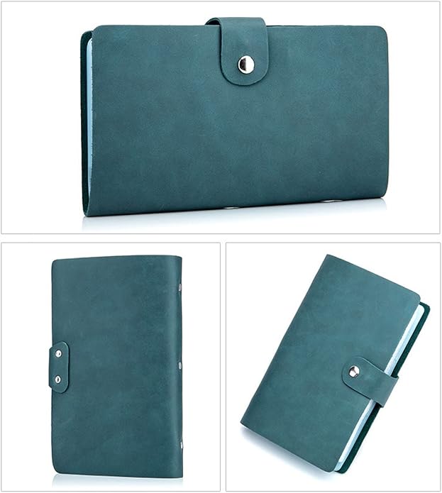 boshiho Leather Credit Card Holder Business Card Case Book Style 90 Count Name ID Card Holder Book