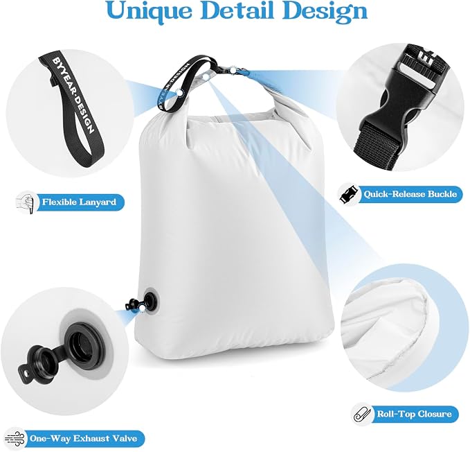 Travel Laundry Bag for Dirty Clothes, Waterproof Compression Bag | Moisture-resistant Vacuum Storage Bag, Space-Saving Laundry Storage Organizer for Cruise, Swimming, Gym