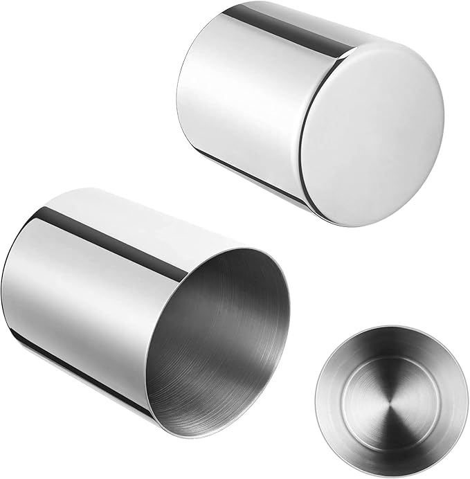 Silver Pen Holder for Desk, SUS304 Stainless Steel Heavy Duty Pen Holder Stand,Cylinder Pencil Holder,Desktop Stationery Organizer