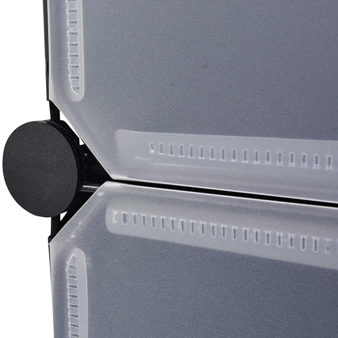 vidaXL Modular Storage Black and White Plastic and Steel Wire