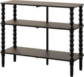 Veegle Shoe Rack,3 Tier Shoe Organizer Shelves,End Side Table,Black | Solid Wood Legs for Closet, Entryway, Garage & Corridor, Easy Assembly