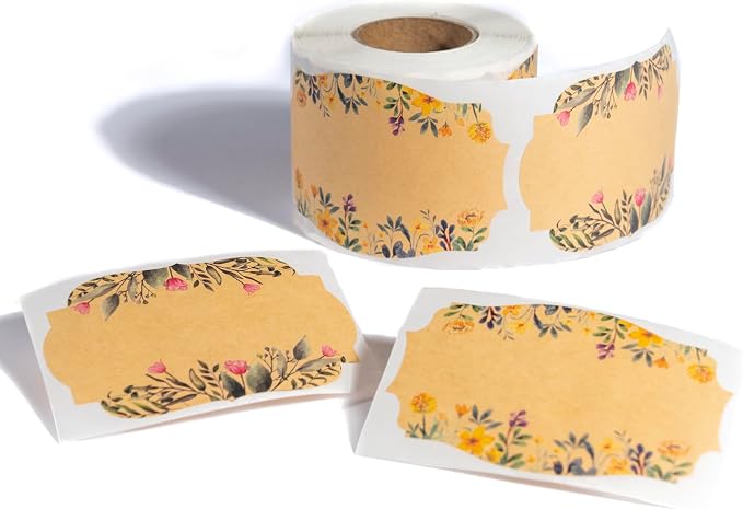 (250pc/Roll) 2" Label Stickers for Jars and Lids | Pantry, Mason Jar, Canning, Spice, Bottle Labels (Garden 2x3)