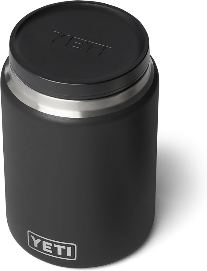 YETI Rambler 24 oz Food Jar, Vacuum Insulated, Stainless Steel, With Airtight Lid, Black