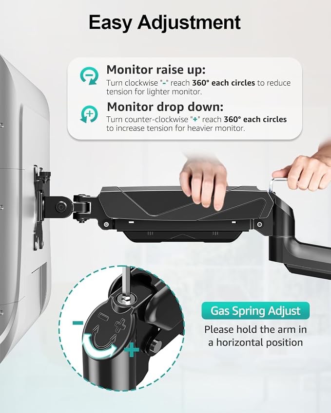 MOUNT PRO Monitor and Laptop Mount for 2 Max 27" Computer Screens, Laptop Tray Fits 10-17inch Notebook, 3-in-1 Adjustable Laptop and Monitor Desk Mount with VESA Bracket 75/100mm