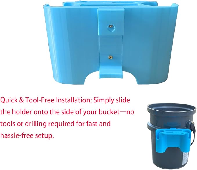 Bucket Fishing Rod Holder, Compatible with YETI LoadOut Bucket & 5 Gallon Buckets, Fishing Pole & Tackle Organizer for YETI Bucket Accessories
