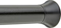 Amazon Basics Adjustable Sturdy Spring Tension Curtain Rod, No Drilling/No Holes, 36-54", Black, Classic Finial