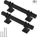 30 Pack 3 Inch Black Cabinet Handles Matte Black Cabinet Pulls, Square Kitchen Cabinet Handles Dresser Drawer Pulls Kitchen Cabinet Hardware
