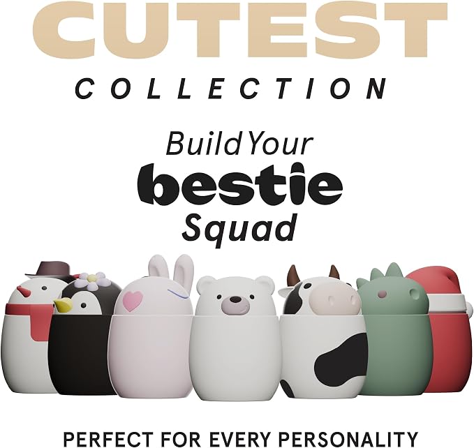 asobu Bestie Foodie Kids Insulated Food Jar – Lunch Container, BPA-Free Stainless Steel, Leakproof & Vacuum Sealed, Keeps Food Hot or Cold, 16oz