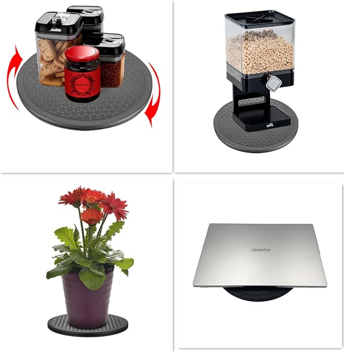 Heavy Duty Rotating Swivel Stand with Steel Ball Bearings - Lazy Susan Spray Paint Turntable for Flat Panel Monitors, Potted Plants,TV's, Sculpture, Speakers (10 inch-2pack)