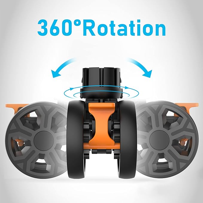 FELICON SELORSS Heavy Duty Rotation Swivel Wheels-Black-2PCS | 360°Rotate Wheel for BY06 BY06S BY06C BY10 BY10WX BY16 Folding Utility Cart Rolling Crate