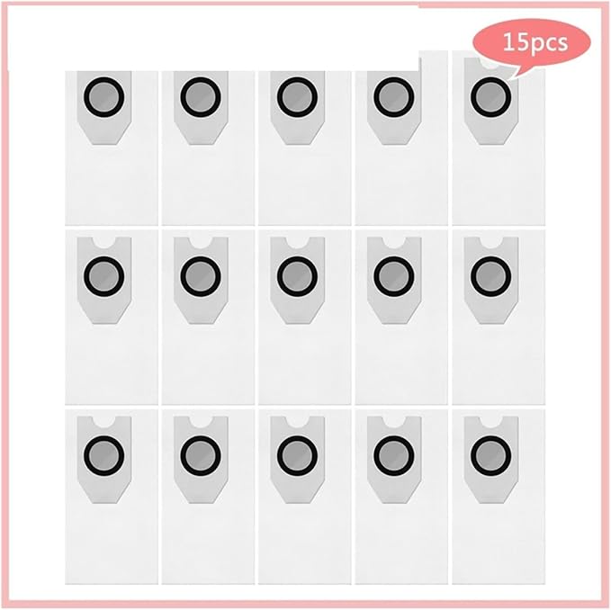Compatible For Midea V10 V12 W11 ，Compatible For Eureka J12 Ultra Sweeping Machine Dust Bag Home Accesories Robot Vacuum Cleaner(15pcs)