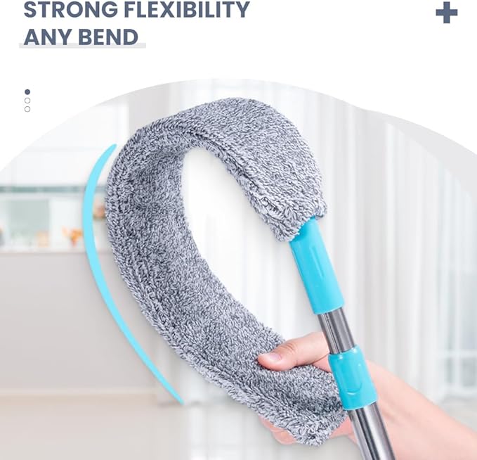 2026 Upgrade Retractable Gap Dust Clean, Extendable Duster Cleaning Tool for Hard-to-Reach Areas, Washable Dusting Brush for Ceiling Blinds Under Furniture (3)