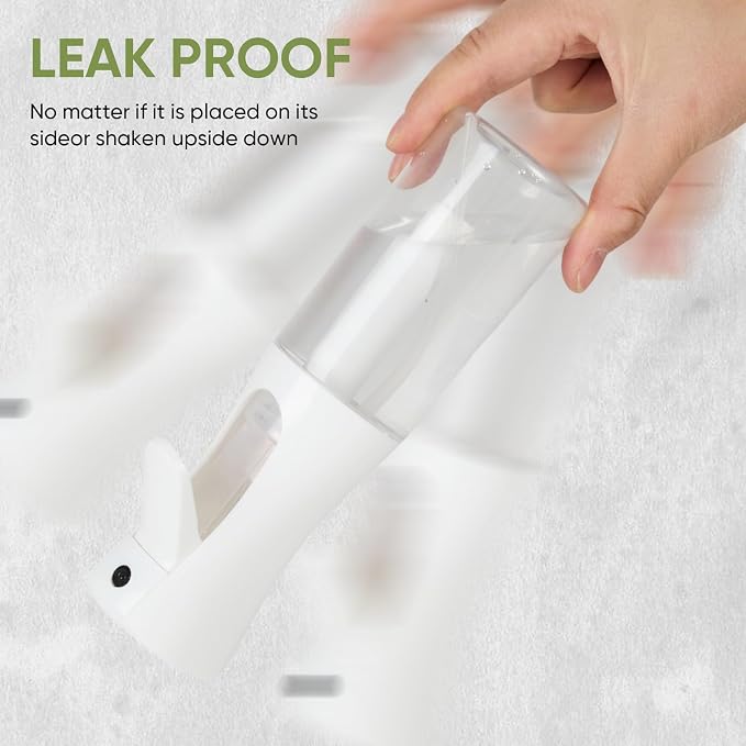 Continuous Spray Bottles, Ultra Fine Mist Sprayer, Spray Bottle For Hairstyling, Cleaning, Plants, Pets, Barbers, Salons (White)
