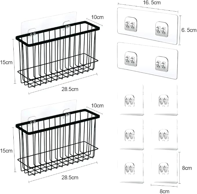 Over the Cabinet Door Organizer 2 Pack, Self Adhesive cabinet door organizer Pantry Door Organizer, Inside Cabinet Storage, Cutting Board Organizer Wall Mounted, Home Organization