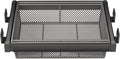 Expandable Cabinet Pull Out Basket,Aluminum Alloy Stackable Storage Bins,Height 6.69in Stackable Shelf Baskets Organizer,for Office Bathroom Bedroom(Gray,33.85-37.79in)