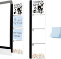 Monitor Memo Board Acrylic Sticky Note Holder Funny Donkey Sarcastic Office Desk Decor with 100 Self Stick Note Pads I Don't Give A Quote