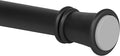 Zenna Home Tension Shower Curtain Rod, No Drill Adjustable Tension Curtain Rod for Bathroom, Rust Resistant, Easy Install Expandable Shower Curtain Rods, 26 to 76 Inches, Matte Black
