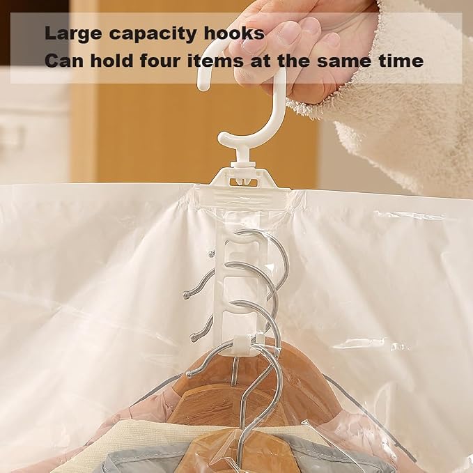 Hanging Vacuum Storage Bags – Space-saving storage bags for clothes, suits and jackets(Three,70 * 125cm)