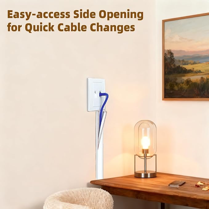 39”Cord Hider for Wall Mounted TV,Adhesive One-Cord Cable Hider for Wall,Cord Covers Raceway Kit for Wires Hider Along Wall,Flexible Silicone Cable Concealer for Home Office,W 0.54”× H 0.39”