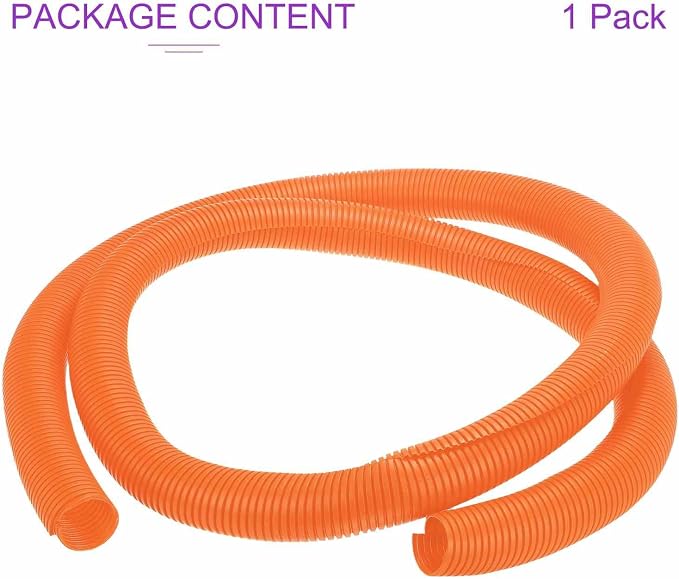 DMiotech 10ft Wire Loom Split Tubing 2 Inch(50.8mm) ID, Cord Protectors from Pet Flexible Conduit Cable Management for Office Home Garden, Orange