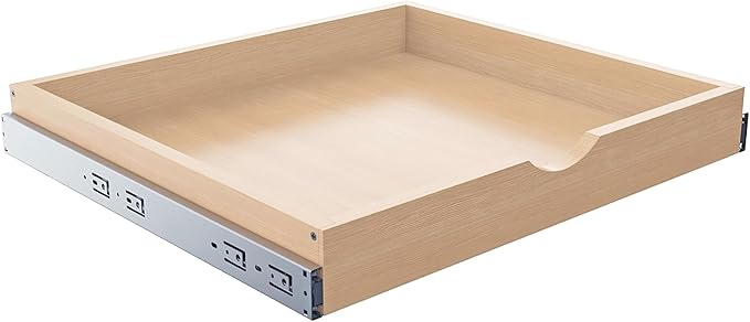 Pull Out Drawers for Cabinet Wood Slide Out Cabinet Organizer and Storage Cabinet Kitchen Drawers Slide Out Shelves Pull Out Shelves in Kitchen Pantry Bathroom with Soft Close 24"W x 22"D x 3"H