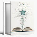 Magical Book Bookish Star Art Aesthetic Poster Canvas Wall Art Decoration Living Room Home Decor Bedroom Decoration Poster Framed24x36inch