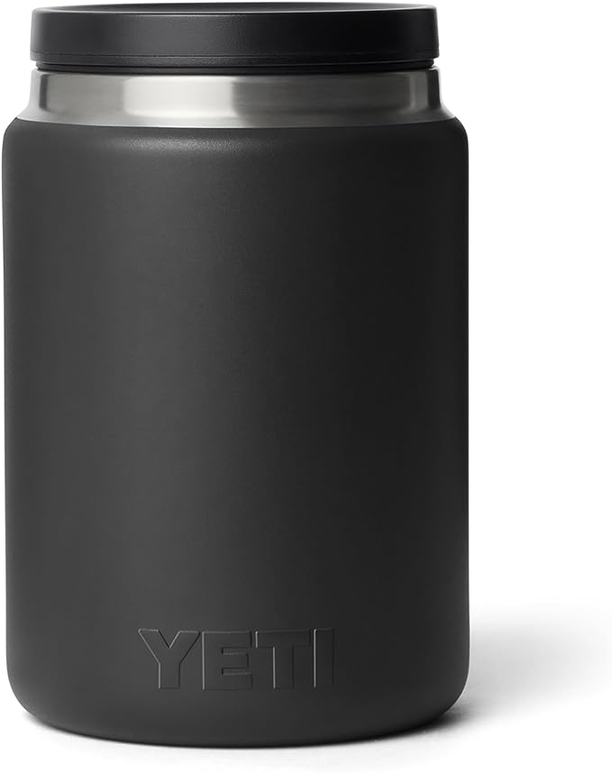 YETI Rambler 24 oz Food Jar, Vacuum Insulated, Stainless Steel, With Airtight Lid, Black