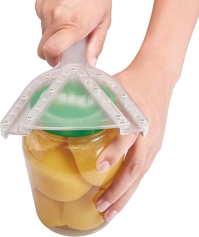 Uinxan Jar Opener for Weak Hand & Seniors with Arthritis,Easy Twist Off Bottle Caps,Patent | Unique Kitchen Gadgets,Handheld Lid Top Open for Elderly/Women/Men (Blue)